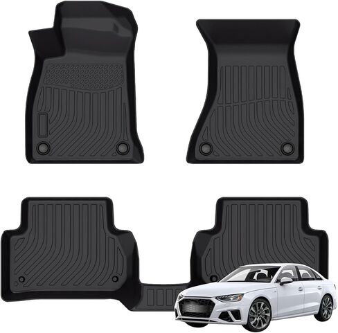 سجادات أرضية Priprilod تناسب Audi A6/A7/A6 Quattro/A7 Quattro/RS7/S6/S7 2012-2018 بطانات أرضية TPE ثلاثية الأبعاد لجميع الأحوال الجوية الصف الأول والثاني، مقاومة للماء ومخصصة وشديدة التحمل ومضادة للانزلاق in Kuwait