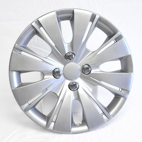 Set of 4 Silver 8 Split Spoke 15" Wheel Covers for Toyota Yaris 2012-2014 in Saudi Arabia