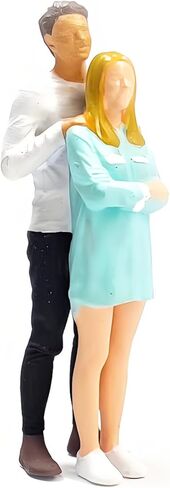 1: 64 Resin Miniature Couple Figure for Model Train Scenes and Collectible Displays Tiny Scene Arrangement Models in Saudi Arabia