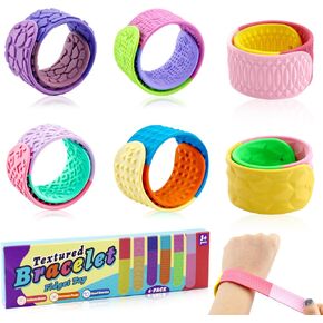 6 Pieces Textured Silicone Sensory Toys for Kids, Autism Calming Sensory Toy, for Stress Relief, Anxiety, Autism, ADHD, Calming Classroom Travel Essential Toys in Saudi Arabia