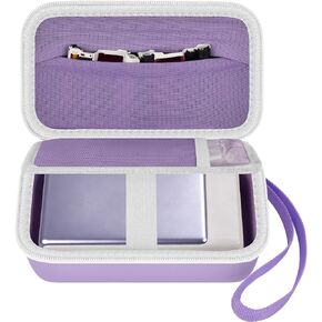 حقيبة حمل طابعة الصور من casmilee لجهاز Liene Pearl N200 Pro، حقيبة تخزين لاسلكية خفيفة الوزن مع بطانة ناعمة وأشرطة مرنة للورق والحبر (ذهبي) in Kuwait