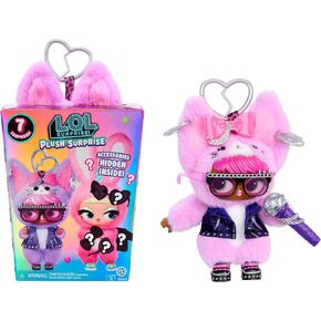LOL Surprise Plush Surprise! E-Meow Rocker Plush Doll with Hidden Fashions, On-the-Go Play, 7 Total Surprises – Great Gift for Kids Ages 3+ in Saudi Arabia