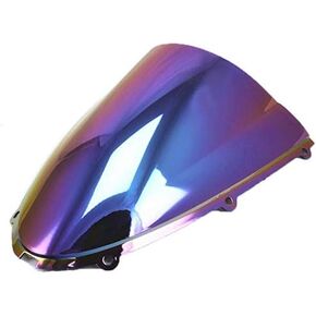 Motorcycle Double Bubble Windshield Windscreen for Kawasaki Ninja 2006-2007 ZX10R 2005-2008 ZX6R (Chrome) in Saudi Arabia