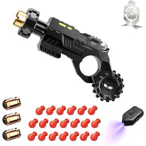 ATESSON Metal Fidget Gun Toy with Shooting and Spinning Gameplay Finger Fidget Toys Adults for EDC ADHD Focus Anxiety Stress Relief Boredom Office Executive Desk Fidget Toy in Saudi Arabia