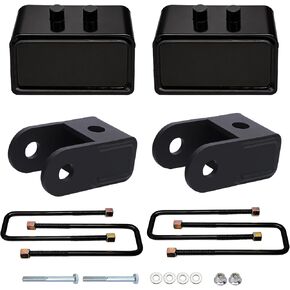 3" Rear Lift Block Kit Compatible With 2004-2020 F150 2WD 4WD,2-4" Rear Shock Extenders Leveling Blocks Kit for F150 with Extended U bolts in Saudi Arabia