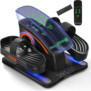 Under Desk Elliptical Machine, Ellipse Leg Exerciser with 15 Adjustable Speeds, Quiet & Compact Electric Pedal Exerciser for Seniors, Leg Exerciser While Sitting with Display Monitor & Remote Control in Saudi Arabia