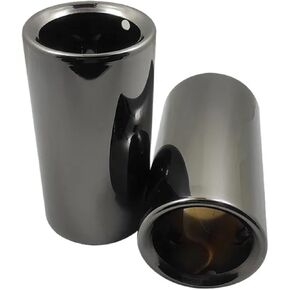 2 Pcs Compatible with BMW F30 2013-2018 E90 E92 3 Series GT325i 328i 320i Exhaust Tips Muffler Cover Decoration Exhaust Tip Car Accessories(Black) in Saudi Arabia
