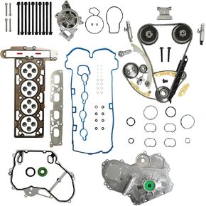 Head Gasket Set Timing Chain Kit With Cam Phaser VVT Solenoid Water Oil Pump Fit For Chevy Equinox Malibu Buick Lacrosse Regal Verano Gmc Terrain 2.4 2.2L 2011-2017 in Saudi Arabia