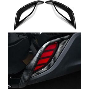 Car Accessories Fit for Toyota Highlander 2020-2026 ABS Exterior Carbon Fiber Rear Bumper Fog Lamp Frame Trim Compatible with 2PCS in Saudi Arabia