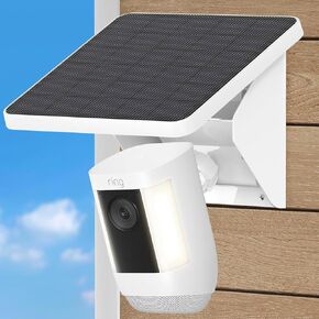 2-in-1 Solar Panel Charging Mount for Ring Cameras,4W Solar Charger for Ring Outdoor Cam Plus,Stick Up Cam,Spotlight Cam Pro/Plus,IP67 Weatherproof Long Cable with USB-C to Barrel Plug Adapter in Saudi Arabia