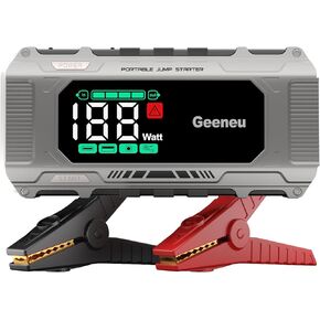 Car Battery Charger Jump Starter, 8000A Portable Jumper Starter with PD 65W Quick Charger, Jump Box 12V Battery Booster Jump Pack for All Gas/10L Diesel,Large Screen,150W DC, Lights in Saudi Arabia