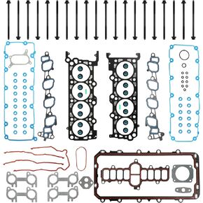 5.4L Cylinder Head Gasket Set With Head Bolts Fit For Ford F150 Expedition F250 F350 Super Duty E-150 E-250 E-350 Econoline Club Wagon V8 2V 5.4L 2000-2004 OE# HS9790PT-15 ES72798 in Saudi Arabia
