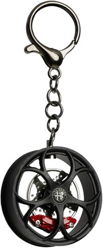 Brake disc hub shape key ring four-leaf clover keychain, for all Alfa Romeo Giulia Stelvio Tonale Giulietta 159 in Saudi Arabia