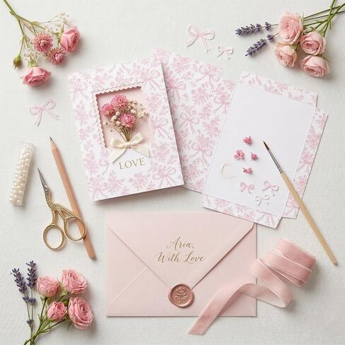 24 Sheets Pink Bow Pattern Paper - 12 x 12In, Double-Sided Scrapbook Specialty Paper Coquette Ribbon and Floral Preppy Pink Decorative Craft for Card Making Photo Album Journal DIY Craft in Saudi Arabia