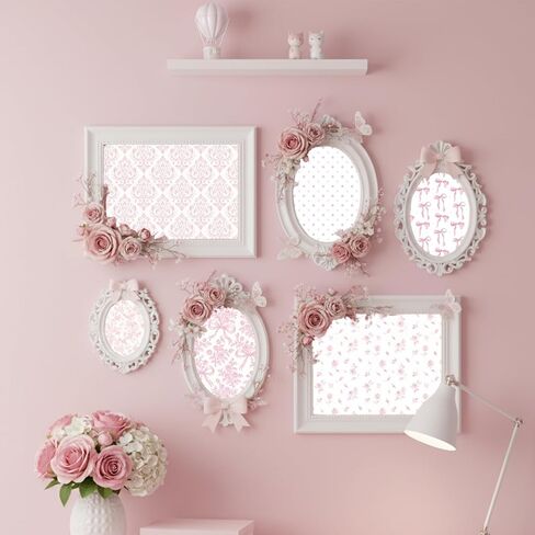 24 Sheets Pink Bow Pattern Paper - 12 x 12In, Double-Sided Scrapbook Specialty Paper Coquette Ribbon and Floral Preppy Pink Decorative Craft for Card Making Photo Album Journal DIY Craft in Saudi Arabia