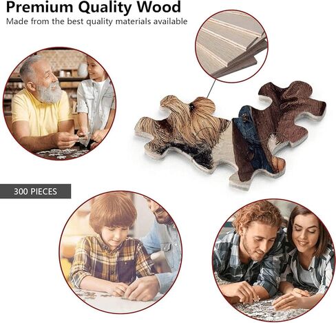 Great Jigsaw Puzzles for Adults 300 Pieces Little Boy Kissing Puppy Puzzles for Adults Toys Gift Family Decoration Kids Puzzle in Kuwait