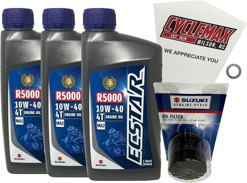 CYCLEMAX Oil Change Kit Compatible with 2001-2026 Suzuki GSX-R600 in Kuwait