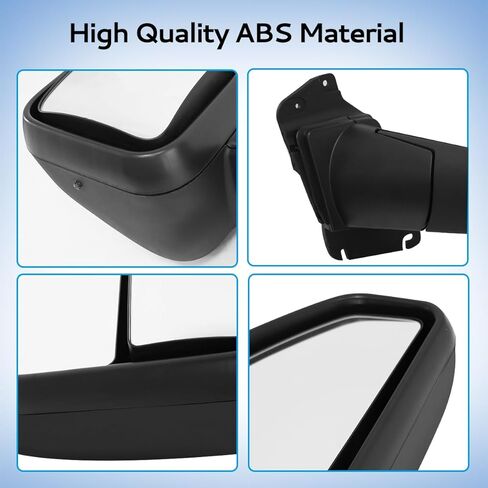 Hood Mirror Black Left Driver Side fit for 2023+ Peterbilt 579 Semi Trucks (Left) in Saudi Arabia