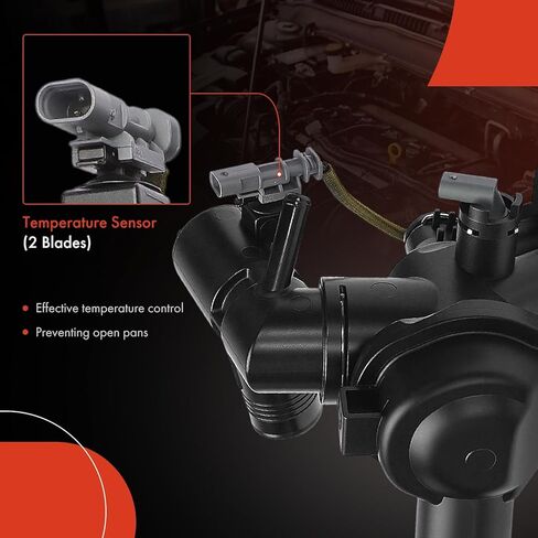 A-Premium Engine Coolant Thermostat Housing Assembly Compatible with Land Rover Range Rover, Discovery Sport, Discovery, Defender 110, Defender 90, Range Rover Evoque, Range Rover Sport Velar in Kuwait