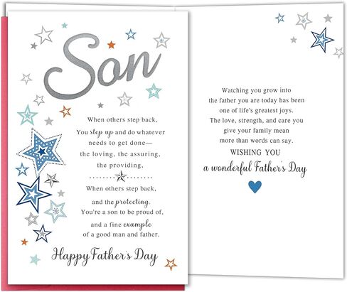 Funny Stepdad Father's Day Card for Step Father, Humorous Father's Day Card Gift for Bonus Dad from Stepdaughter or Stepson, Thank You for Always Having My Back in Saudi Arabia