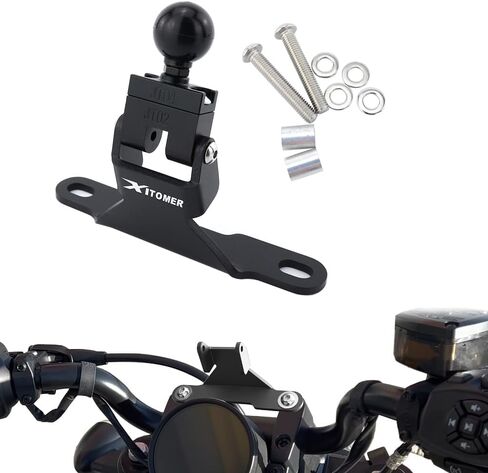xitomer 1inch Ball GPS Mount Compatible with 2024 Sportster S RH1250 Motorcycle Navigation Bracket Fit for Sportster S RH1250 2021-2024 GPS Bracket Phone Holder Mount in Kuwait