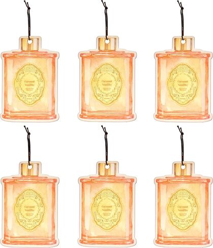 Candle Shaped Car Air Freshener, Hanging Paper, Peppermint, 6-Pack, 260 Days in Saudi Arabia