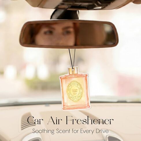 Candle Shaped Car Air Freshener, Hanging Paper, Peppermint, 6-Pack, 260 Days in Saudi Arabia