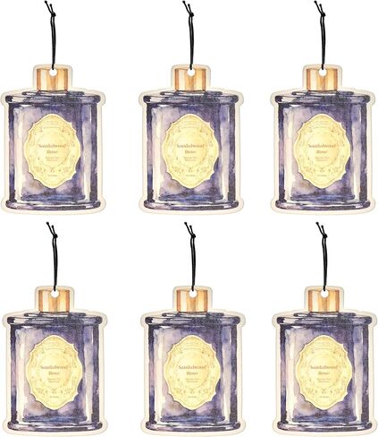 Candle Shaped Car Air Freshener, Hanging Paper, Peppermint, 6-Pack, 260 Days in Saudi Arabia