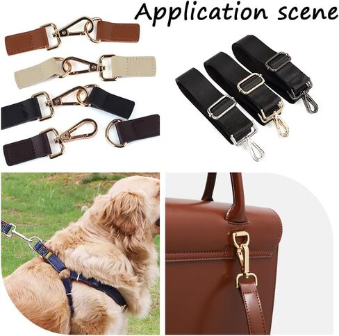 1 Box 10 Sets 20Pcs Swivel Snap Hooks 1 Inch Lobster Claw Clasp and D Ring Bulk Alloy Metal Bronze Push Gate Oval Trigger Snap Hook Clasps for Keychains Purse Strap Landyard DIY Craft Making in Kuwait
