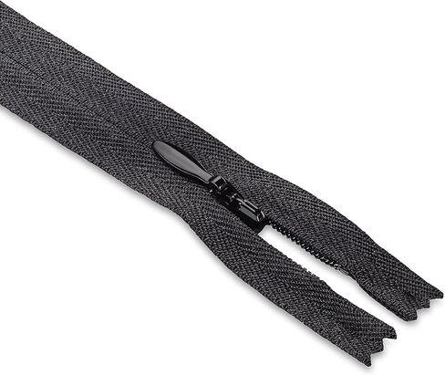 5 inch Invisible Zipper Black Non Separating Zipper Nylon Black Zipper Crafts 5" Zipper for Sewing in Kuwait