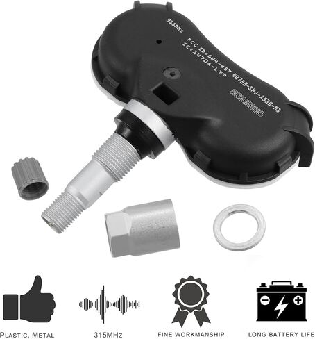 X AUTOHAUX 4 قطعة 42753SHJA53 نظام مراقبة ضغط الإطارات الاستشعار مستشعر تساوي ضغط الإطارات 315 ميجا هرتز لهوندا ريدجلاين أوديسي in Kuwait