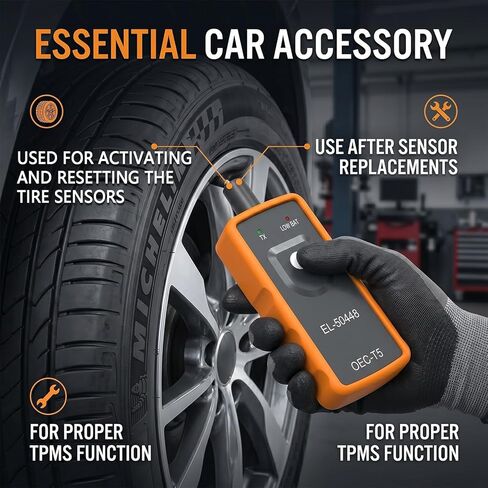 EL-50448 TPMS Relearn Tool for GM Series Vehicles, Tire Sensor Activation Reset, OEC-T5, Compatible with 2006-2024 Models in Saudi Arabia