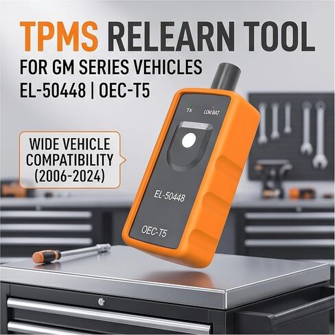 EL-50448 TPMS Relearn Tool for GM Series Vehicles, Tire Sensor Activation Reset, OEC-T5, Compatible with 2006-2024 Models in Saudi Arabia