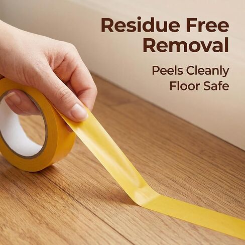 Vinyl Floor Tape, Floor Marking Tape No Residue Multipurpose for Gyms, Classroom, Office, Home, DIY, Craft, Dance Studio in Saudi Arabia