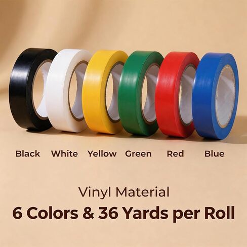 Vinyl Floor Tape, Floor Marking Tape No Residue Multipurpose for Gyms, Classroom, Office, Home, DIY, Craft, Dance Studio in Saudi Arabia
