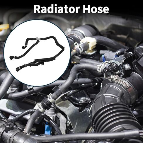 Radiator Hose Heater Hose No.17127623272 for BMW F15 Series X5 SDrive35i/xDrive35i 2014-2018 Rubber Coolant Hose Black 1 Pc in Kuwait