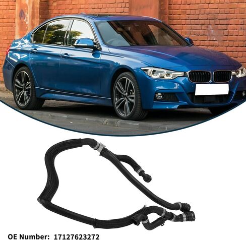 Radiator Hose Heater Hose No.17127623272 for BMW F15 Series X5 SDrive35i/xDrive35i 2014-2018 Rubber Coolant Hose Black 1 Pc in Kuwait