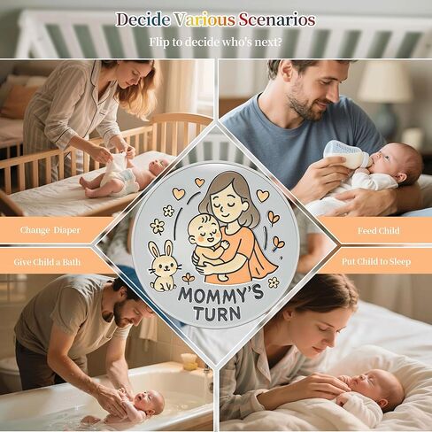 Funny New Parents Decision Coin, Double Sided Baby Gift for Mom Dad, Unique Baby Shower Pregnancy Gift for First Time Parents, Christmas Halloween Thanksgiving Gift(Cute-1Pcs) in Saudi Arabia