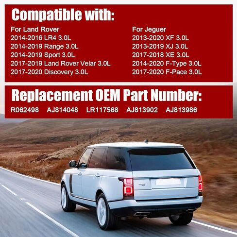 Aluminum Thermostat Assembly Compatible with 2014-2016 Land Rover LR4 2014-2019 Land Rover Range Rover 2013-2020 Jaguar XF 3.0L V6 LR062498 AJ814048 in Kuwait