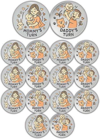 Funny New Parents Decision Coin, Double Sided Baby Gift for Mom Dad, Unique Baby Shower Pregnancy Gift for First Time Parents, Christmas Halloween Thanksgiving Gift(Cute-1Pcs) in Saudi Arabia