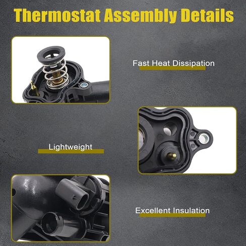 مجموعة مبيت منظم حرارة مبرد المحرك SecosAutoparts 4893926AF مناسبة لسيارة جيب جراند شيروكي WK Wrangler Gladiator 16-22 مناسبة لدودج دورانجو 16-22 مناسبة لرام 1500 3.6L 19-22 4893926AH 4893926AG in Kuwait