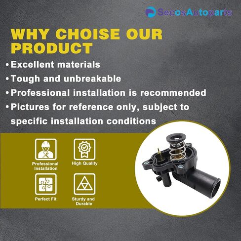 مجموعة مبيت منظم حرارة مبرد المحرك SecosAutoparts 4893926AF مناسبة لسيارة جيب جراند شيروكي WK Wrangler Gladiator 16-22 مناسبة لدودج دورانجو 16-22 مناسبة لرام 1500 3.6L 19-22 4893926AH 4893926AG in Kuwait