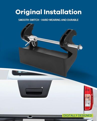 LUJUNTEC Tailgate Handle Lever Replacement for Nissan for Frontier 2001-2004 Replace OE 90606-8Z400 Black in Kuwait