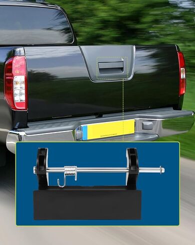LUJUNTEC Tailgate Handle Lever Replacement for Nissan for Frontier 2001-2004 Replace OE 90606-8Z400 Black in Kuwait