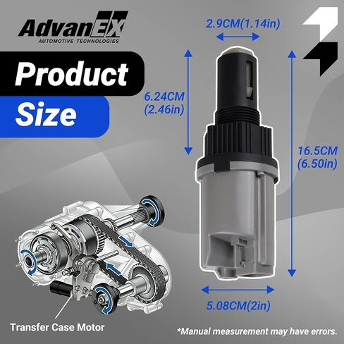 600-101 Transfer Case Motor Compatible with Chevrolet Silverado Suburban K1500 Tahoe GMC Suburban Yukon Canyon Sierra 1500 Classic Replaces OE 26060073 8260600730 600-101 SW2085 4WD Actuator in Kuwait