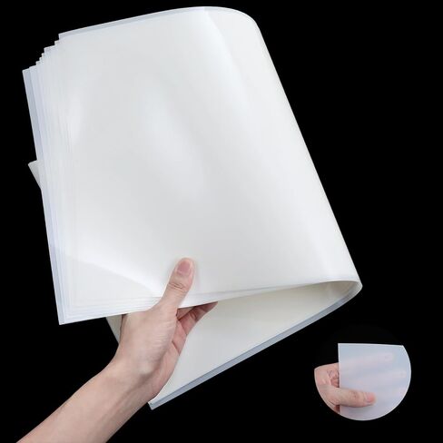 16 Pack 12 x 24 Inch Blank Mylar Stencil Sheets, 10mil Thick Template Plastic for Quilting & Craft Plastic Sheets, Milky Translucent PET Material for Cutting Machines in Kuwait