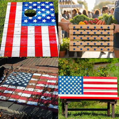 LEIFIDE Stainless Steel 50 Star American Flag Stencil 14.76 x 10.43 Inches Laser Cut Metal Template for Wood, Fabric, Paper and Wall Art Reusable Patriotic Stencil for DIY Painting and Crafts in Kuwait