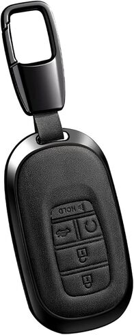 Key Fob Cover Compatible with 2022-2026 Civic Accord Pilot CR-V HR-V Key Fob Protector Key Case (E-Black) in Saudi Arabia