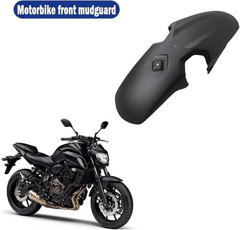غطاء حماية من الطين للعجلة الأمامية للدراجة النارية، متوافق مع Yamaha MT-07 MT07 2018 2019 2020 2021 2022 2023 (أسود لامع) in Kuwait