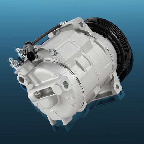 A/C Air Conditioner Compressor with Clutch Fit for Chrysler 300 11-13 for Dodge Charger; for Challenger 11-14, for Durango 11-15(without Rear AC); for Jeep Grand Cherokee 11-21-for V8 Engine Only in Kuwait
